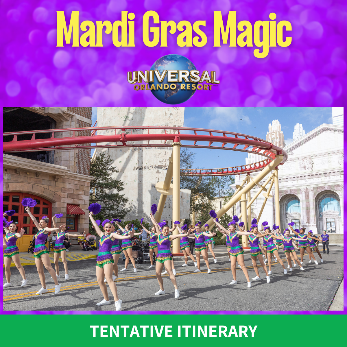 Unleash the Mardi Gras magic! 🎉✨ Step into a world of vibrant